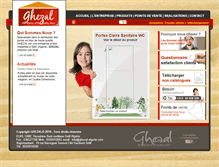 Tablet Screenshot of ghezal-algerie.com